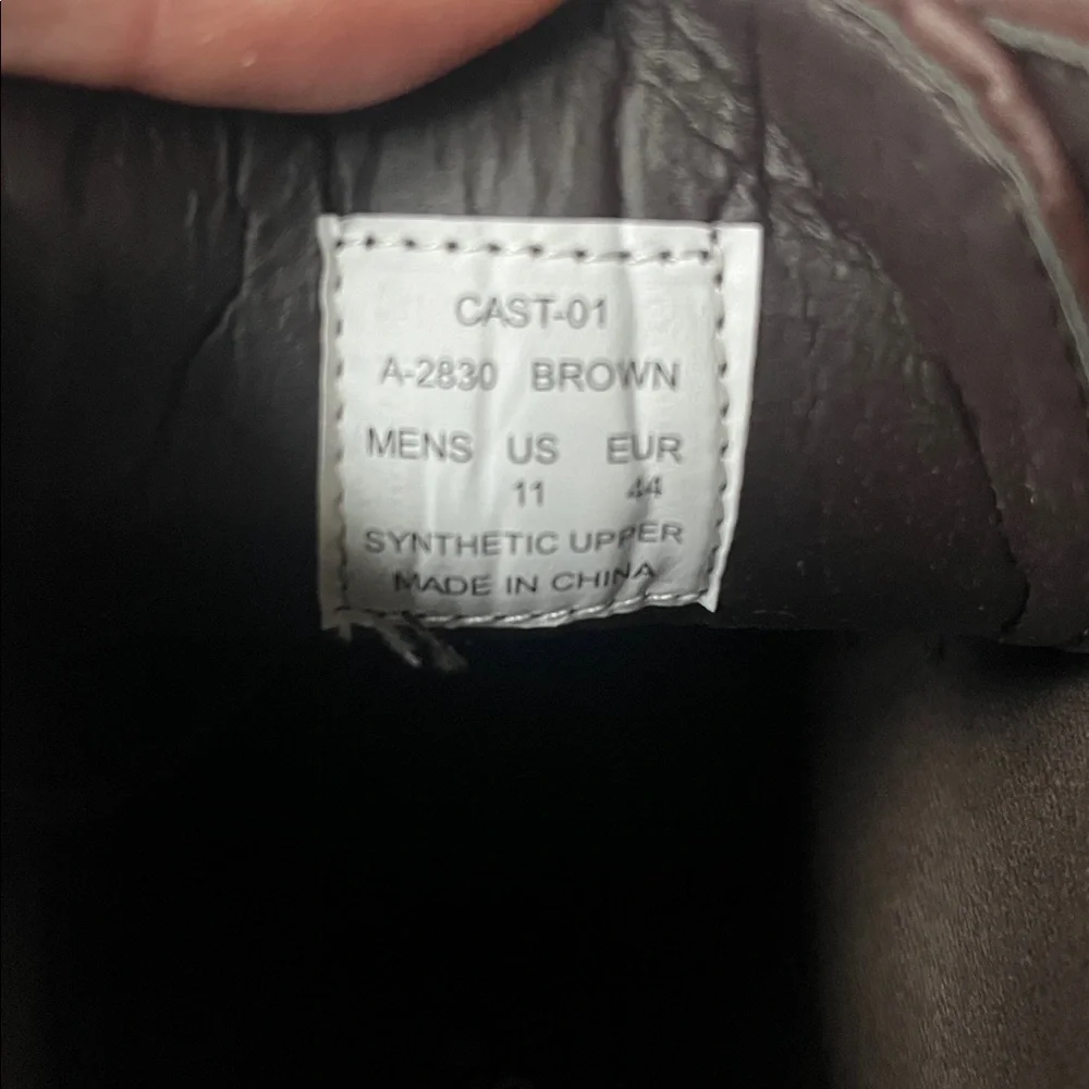 New Men's Brown Leather Boots